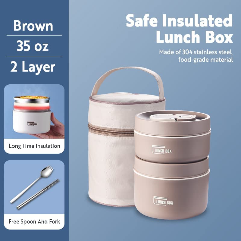 Avelena | Thermoisolierte Lunchbox-Behälter aus Edelstahl