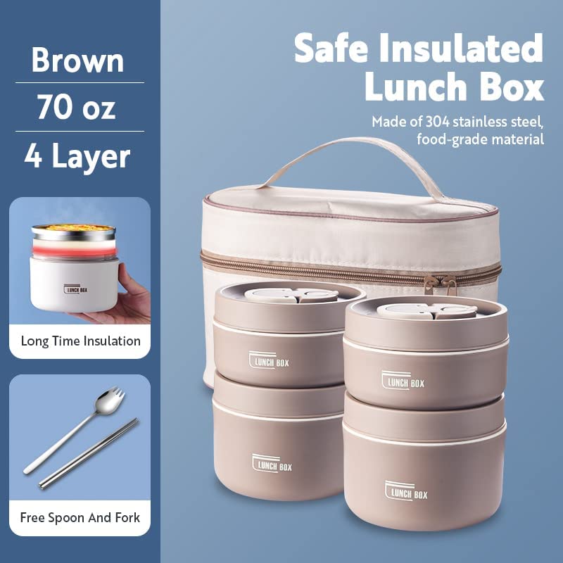 Avelena | Thermoisolierte Lunchbox-Behälter aus Edelstahl