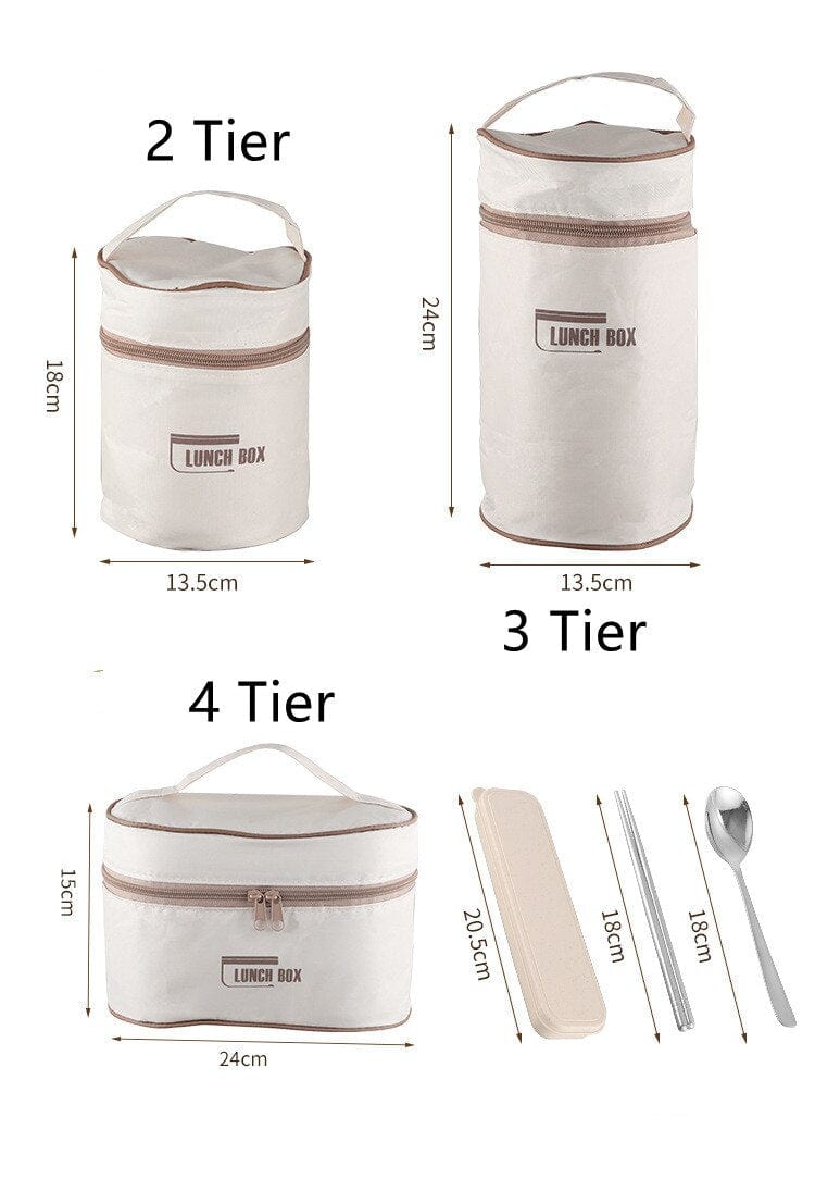 Avelena | Thermoisolierte Lunchbox-Behälter aus Edelstahl
