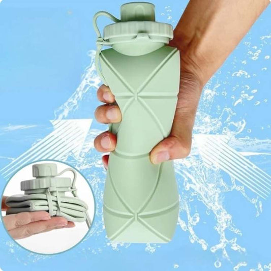Avelena | Zusammenklappbare Wasserflasche | BPA-frei, auslaufsicher und umweltfreundlich für Wanderungen, Pendeln und Workouts