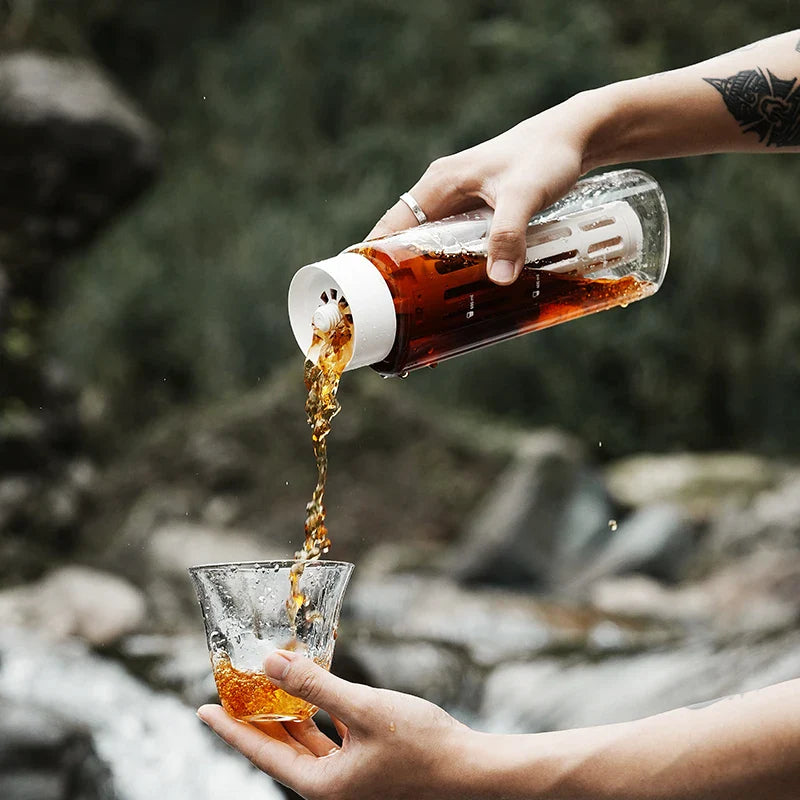 Avelena | Eisgekühlter Kaffee Bereiter Tragbare Kaffeekanne Abnehmbarer Filter