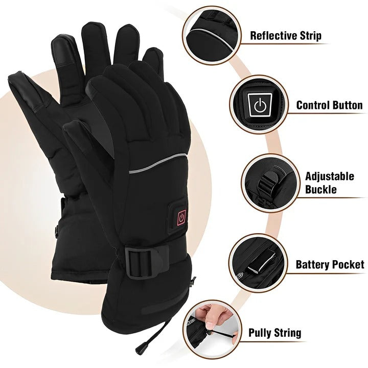 Avelena | Wiederaufladbare beheizte Handschuhe – Einstellbare Wärmer für den Winter