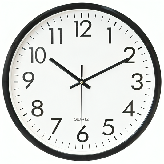 Avelena | Zeitlos Elegante Atom-Wanduhr – Präzise Zeitmessung, Innen- und Außenbereich, 34cm
