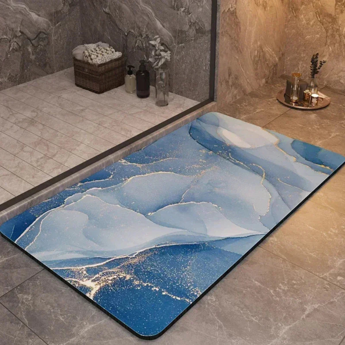 Avelena | Anti-Rutsch Schnell Trocknende Badematte – Ultra Absorbierendes Design