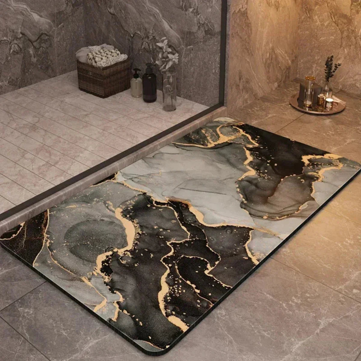 Avelena | Anti-Rutsch Schnell Trocknende Badematte – Ultra Absorbierendes Design