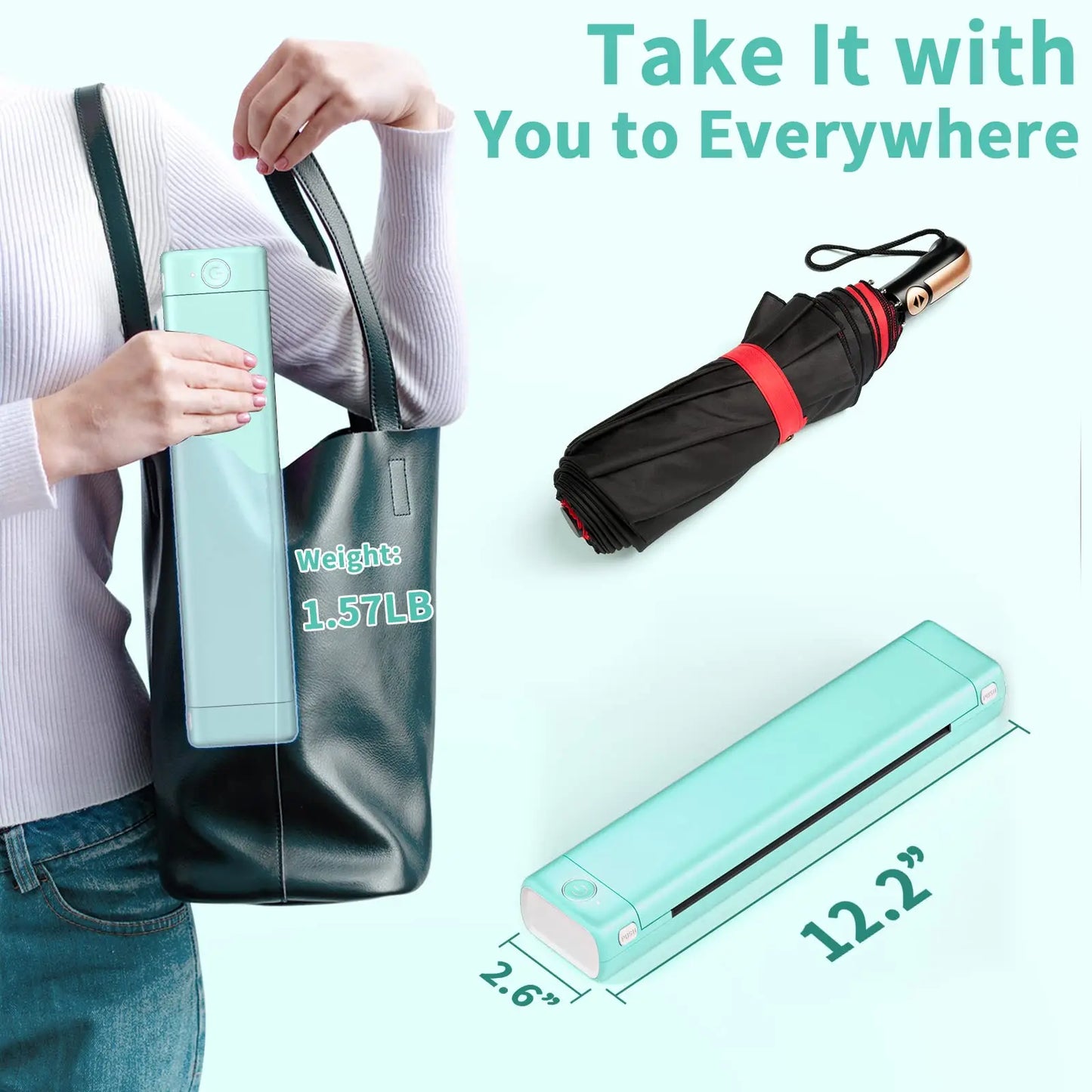 Avelena | Taschenaufdruck Druckt jederzeit und überall