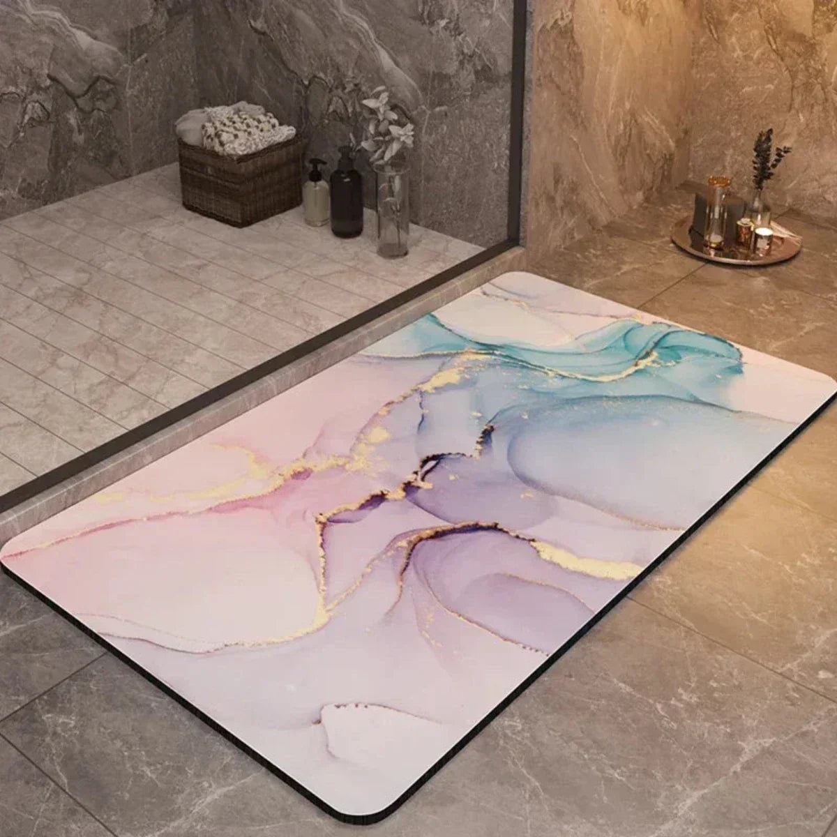 Avelena | Anti-Rutsch Schnell Trocknende Badematte – Ultra Absorbierendes Design
