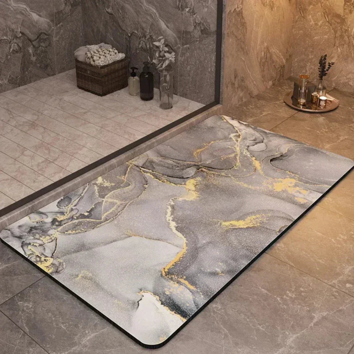 Avelena | Anti-Rutsch Schnell Trocknende Badematte – Ultra Absorbierendes Design