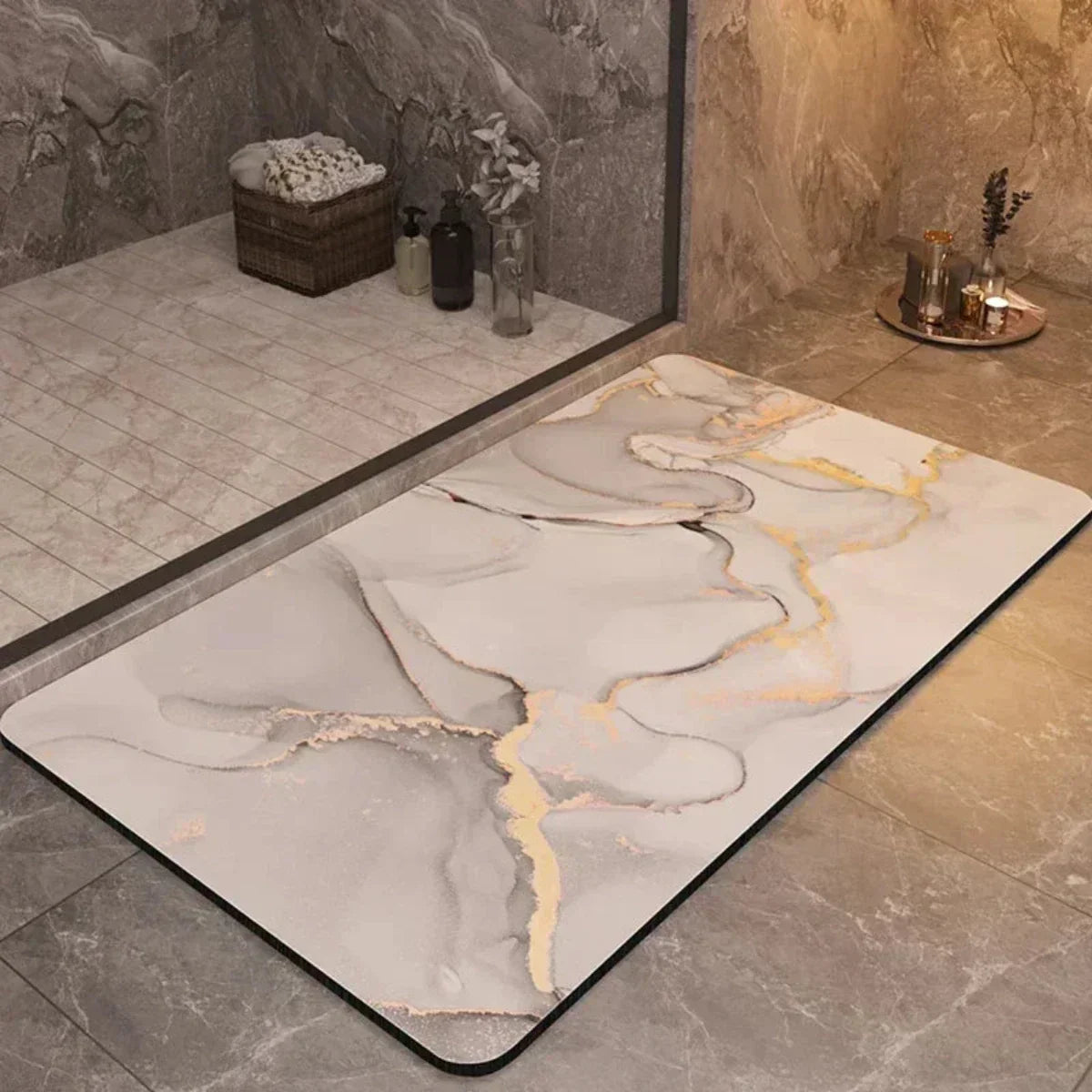 Avelena | Anti-Rutsch Schnell Trocknende Badematte – Ultra Absorbierendes Design