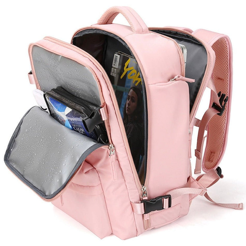 Avelena | TrekVault Wasserdichter Rucksack: 25L Diebstahlschutz-Design mit Laptopfach