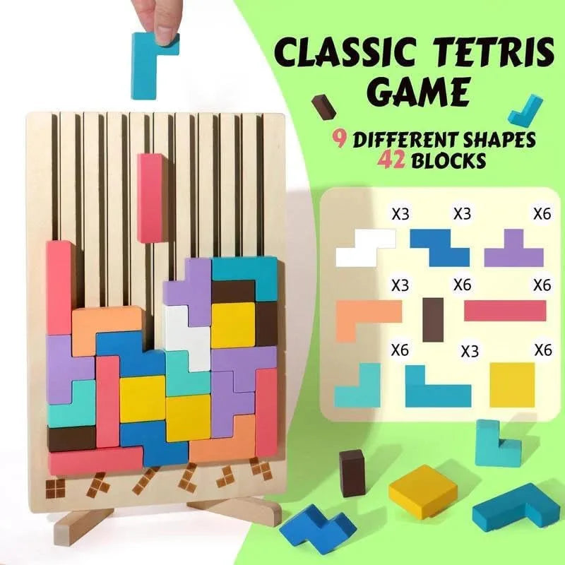 Avelena | ThinkWood Holzpuzzle – Montessori Bildungsspielzeug für Kinder