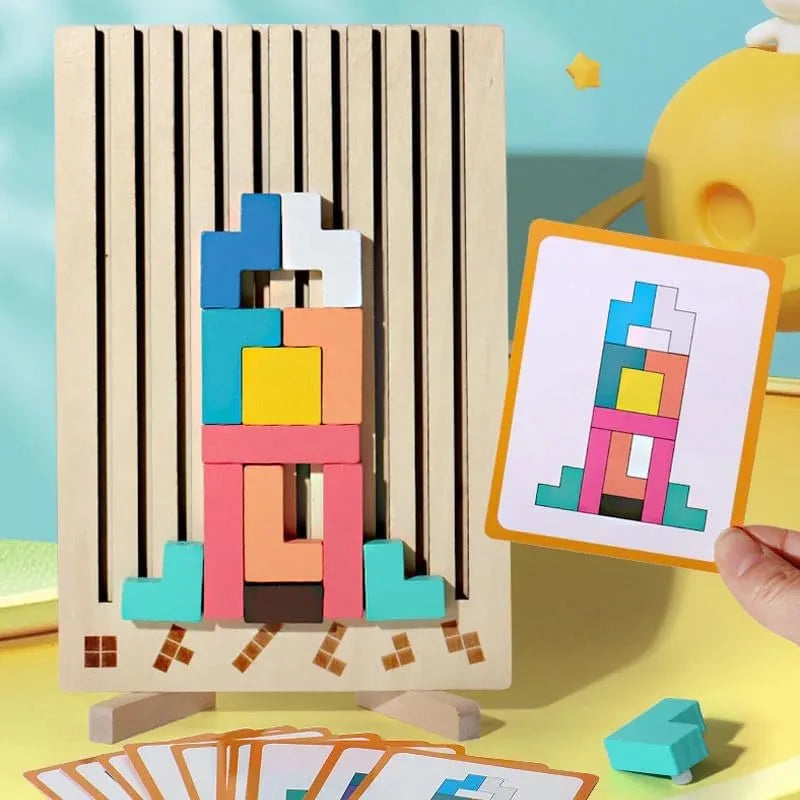 Avelena | ThinkWood Holzpuzzle – Montessori Bildungsspielzeug für Kinder