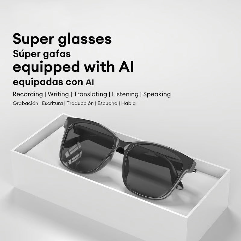 Avelena | Übersetzungsbrille | Echtzeit KI-Übersetzung | Bluetooth 5.4 | 110h Akkulaufzeit