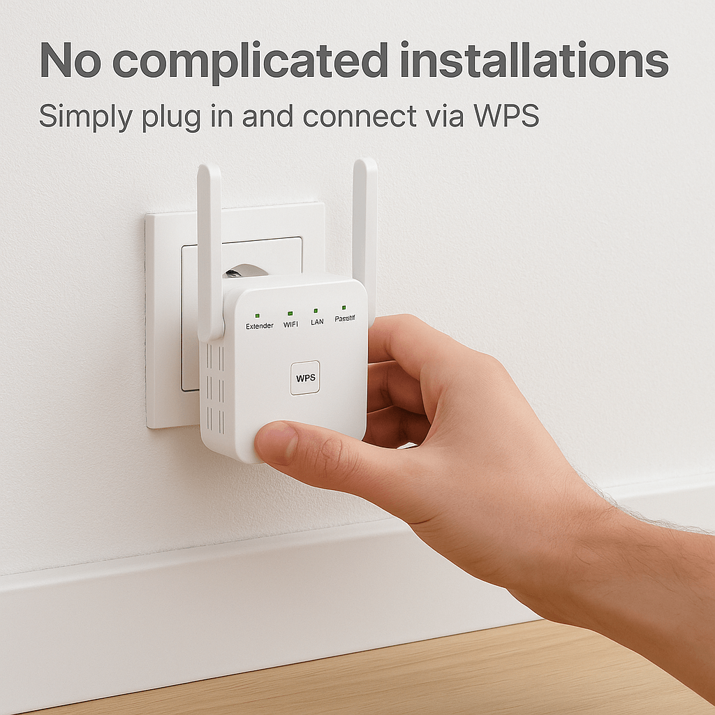 Avelena | WiFiBoost | Top WiFi Extender für schnellere, stärkere Verbindung
