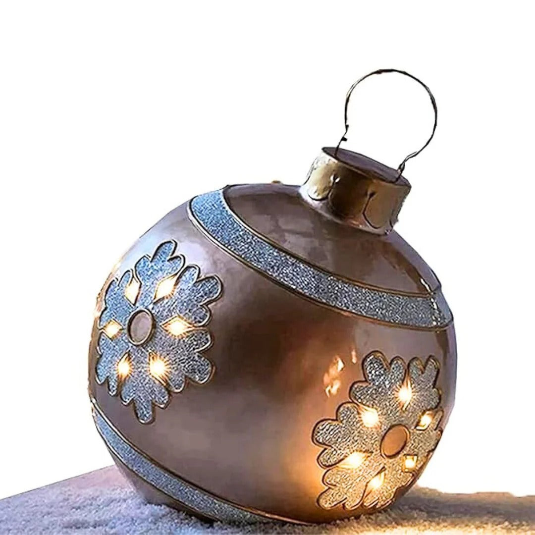 Avelena | Weihnachts Deko Kugeln aufblasbar | PVC Outdoor Kugeln | Wetterfest & Wiederverwendbar | Verschiedene Designs