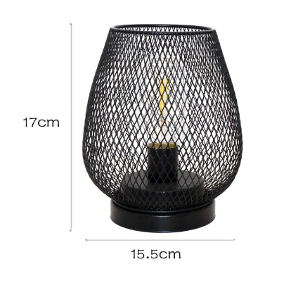 Avelena | RusticMesh Tischlampen Set – Industrieller Stil und Stimmungsvolle Beleuchtung