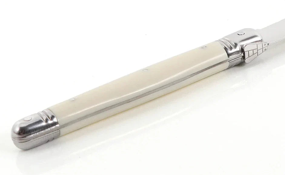 Avelena | Elfenbeinfarbenes Laguiole-Besteckset
