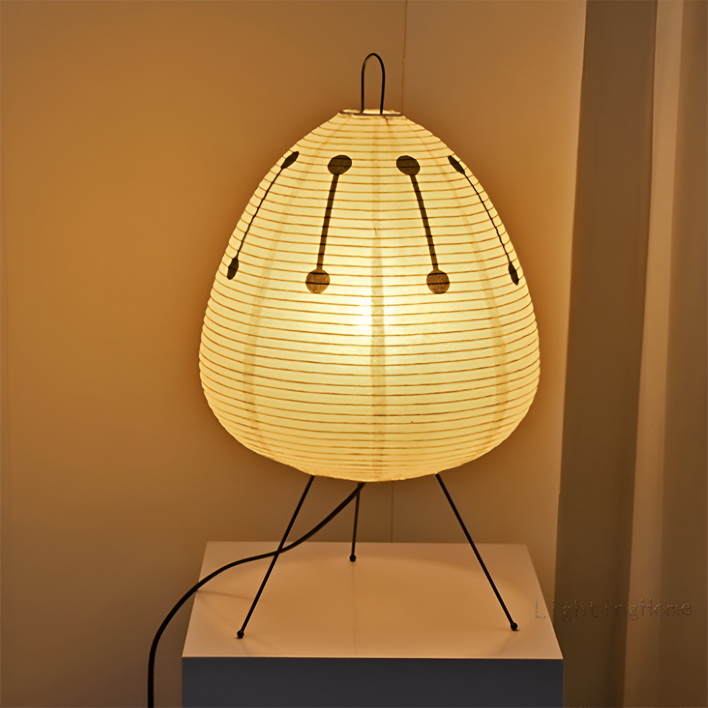 Avelena | ZenLoom – Luxuriöse Tischlampe mit japanischem Wabi-Sabi-Design für sanftes Licht