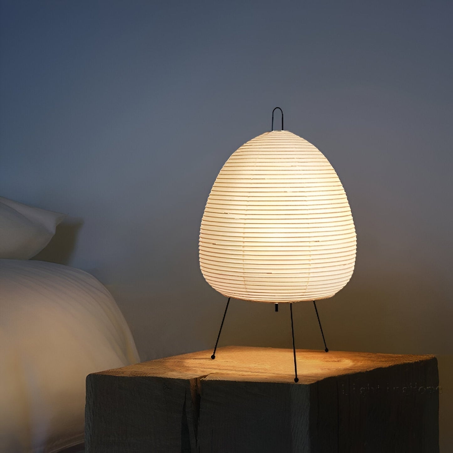Avelena | ZenLoom – Luxuriöse Tischlampe mit japanischem Wabi-Sabi-Design für sanftes Licht