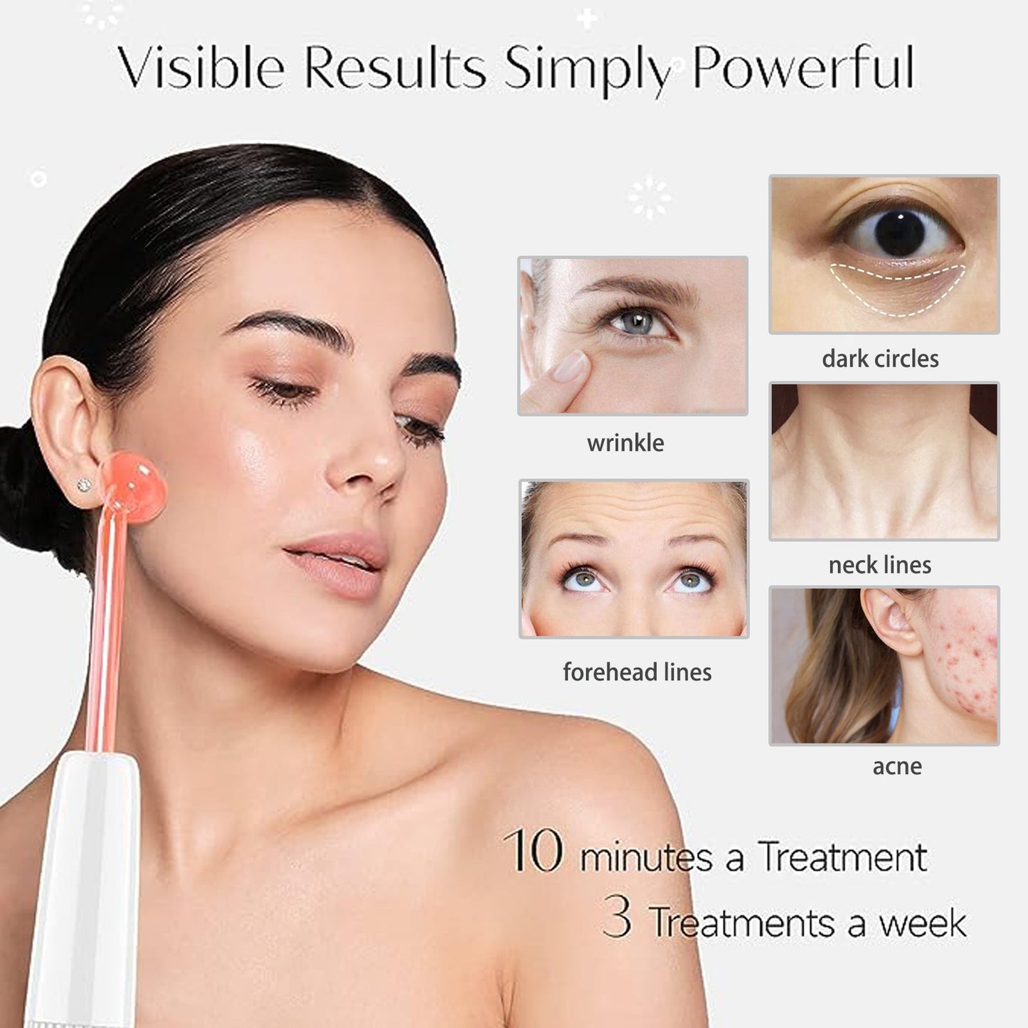 Avelena | Advanced High Frequency Facial & Hair Therapy Wand - Professionelles Hautpflegegerät