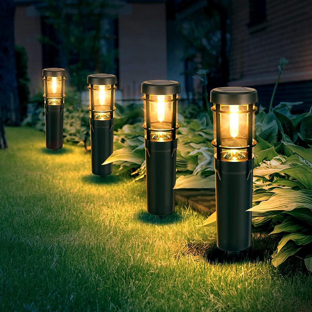 Avelena | Solar-Weglichter, Solar-Außenlichter bis zu 14 Std. Außen wasserdicht, IP65 wasserdichte Solar-Gartenlichter für Pfade Weg Gehweg