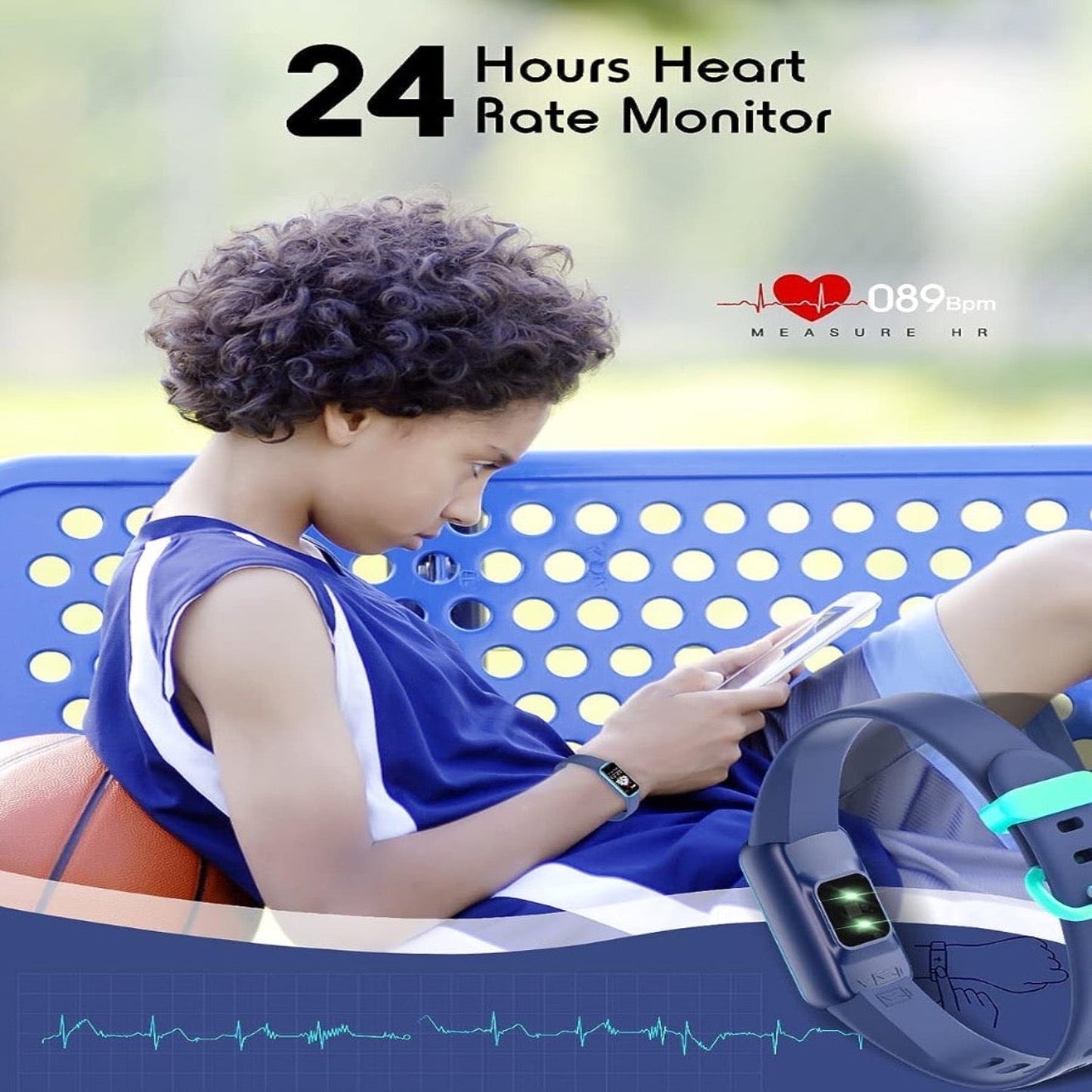 Avelena | KidFit Pro Slim Fitness Tracker für Kinder