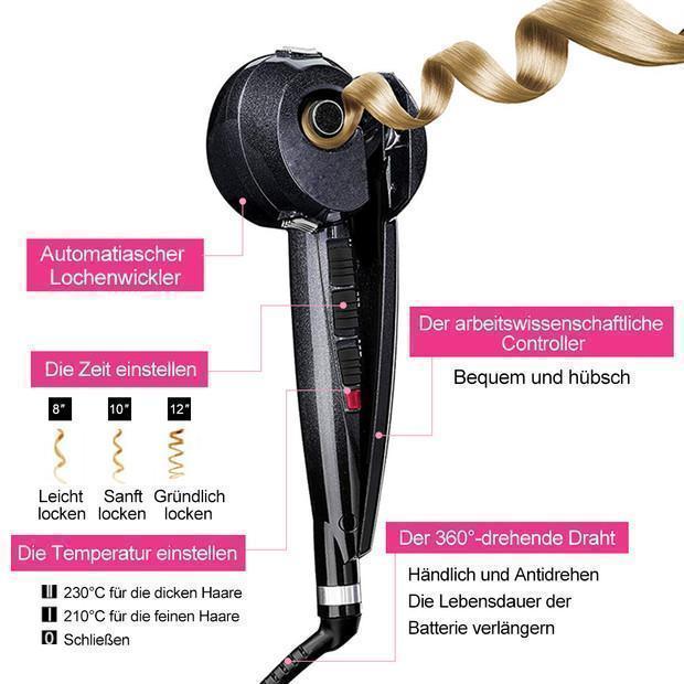 Avelena | Vollautomatische Lockenmaschine in Schnecken-Form