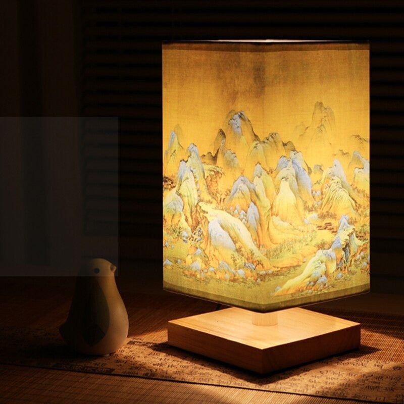 Avelena | Vintage Japanische Tischlampe – Perfekt für die Schaffung einer beruhigenden Schlafzimmeratmosphäre