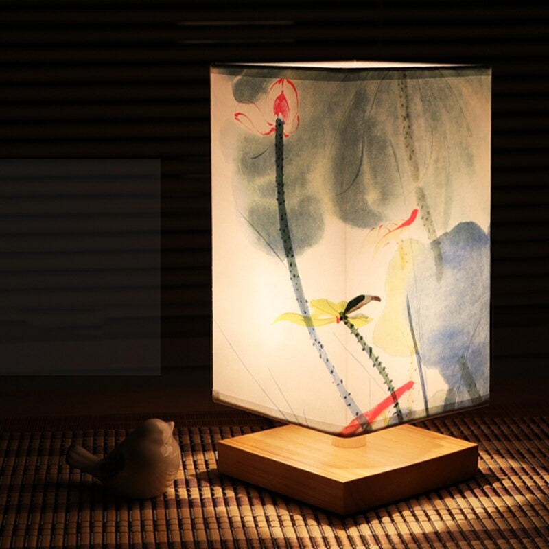 Avelena | Vintage Japanische Tischlampe – Perfekt für die Schaffung einer beruhigenden Schlafzimmeratmosphäre