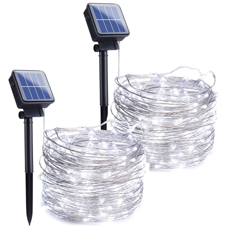 Avelena | Solar-Lichterketten für den Außenbereich | Wasserdichte Solar-Gartenleuchten