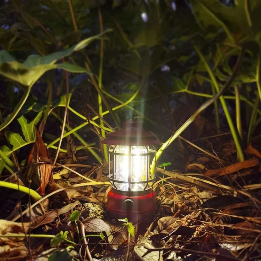 Avelena | Wiederaufladbare LED-Campinglaterne | Vintage-Stil, dimmbares Licht für Outdoor-Abenteuer & Notfälle zu Hause