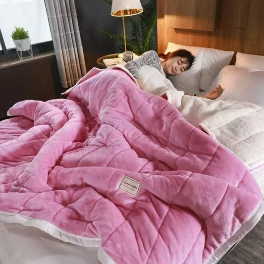 Avelena | Warmes Flanell Korallenfleece Decke Weich Gemütlich Werfen für den Winter