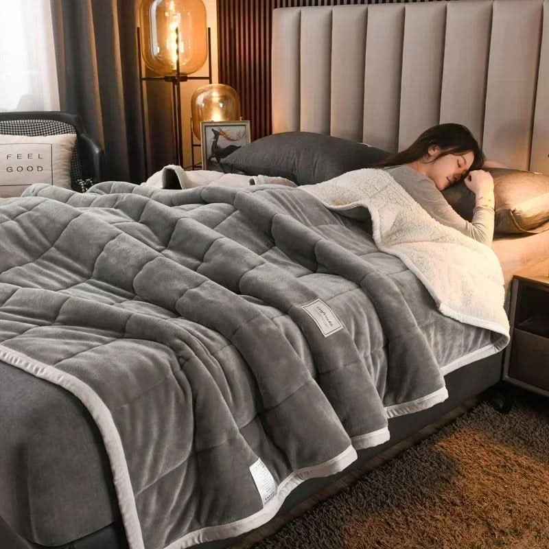 Avelena | Warmes Flanell Korallenfleece Decke Weich Gemütlich Werfen für den Winter