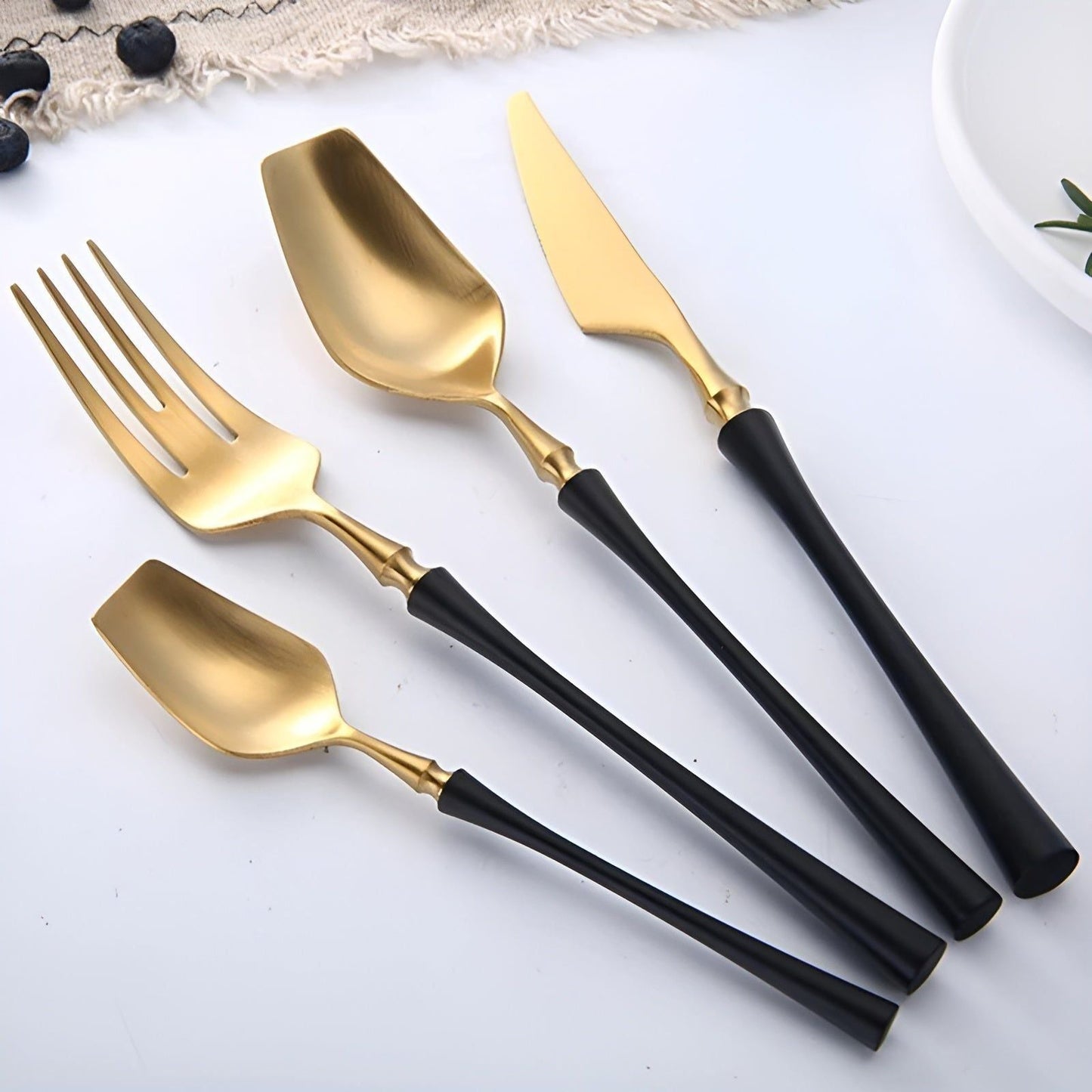 Avelena Besteckset - Edelstahl Spülmaschinenfestes Besteckset 5 set