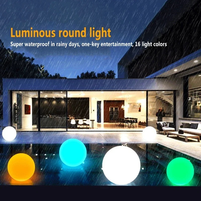Avelena | Solar Powered Mood Light Sphere - ShapeLights Wiederaufladbare Ball-Lampe für den Außenbereich
