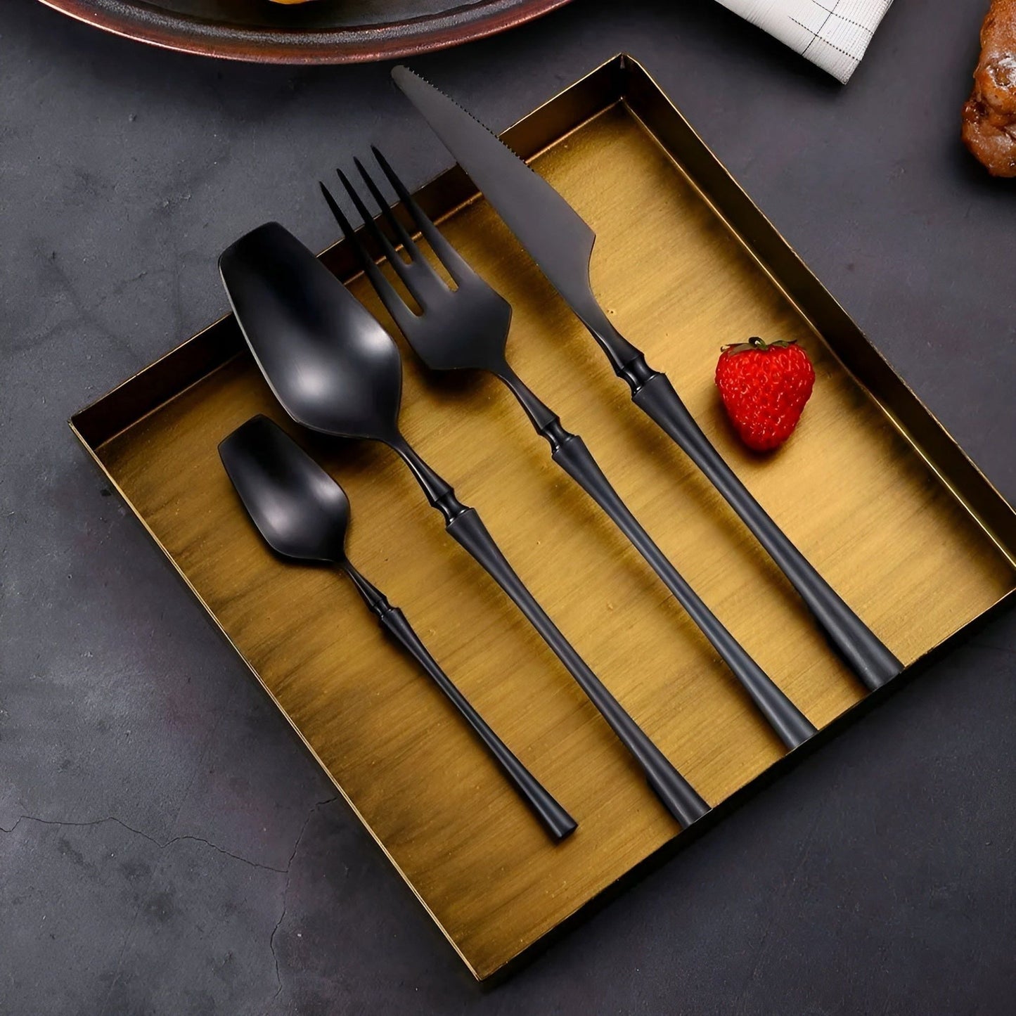 Avelena Besteckset - Edelstahl Spülmaschinenfestes Besteckset 5 set