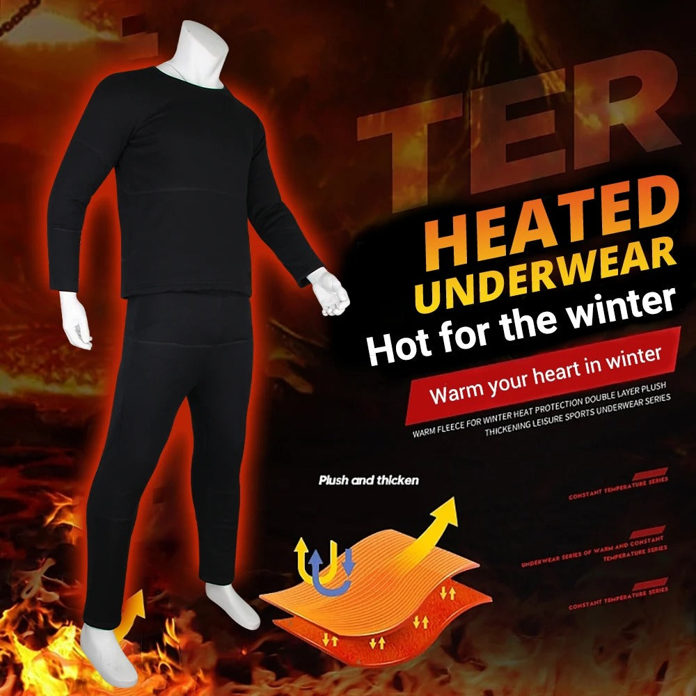 Avelena | Thermo-unterwäsche mit Heizung – Beste wiederaufladbare Heizkleidung UK für Männer & Frauen, Winter Basisschicht Komfort