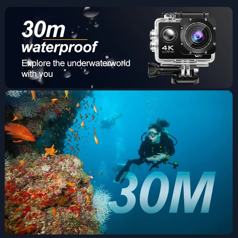 Avelena | TrailCam | Actionkamera – Wasserdicht 4K Abenteueraufnahme