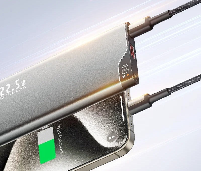 Avelena | All-in-One Power Bank mit 4 integrierten Kabeln - 10000mAh tragbares Schnellladegerät
