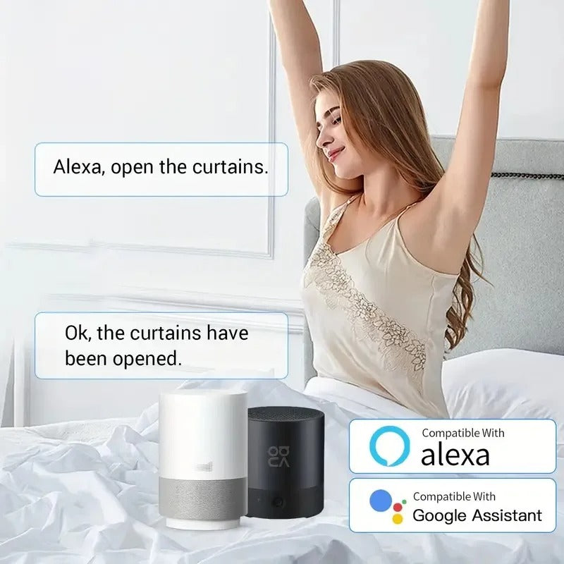 Avelena | Automatischer Vorhangöffner – Fernbedienung, App- & Sprachsteuerung kompatibel