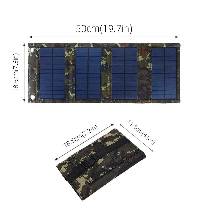 Avelena | SunPack | 50W Tragbares Solarpanel Klappbares Solarpanel