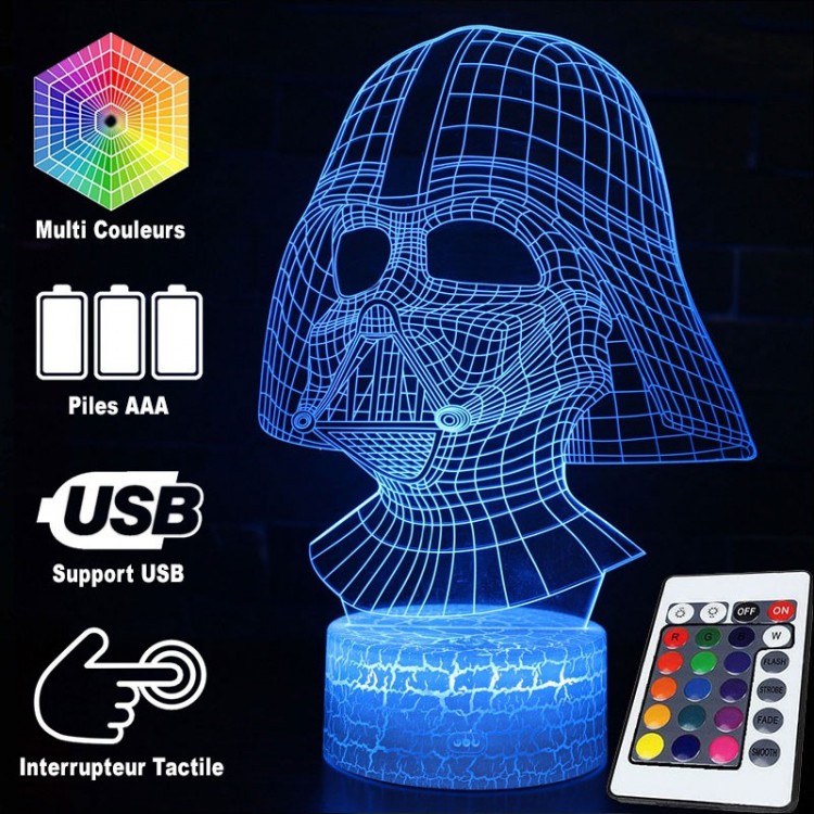 Avelena | 3D Lampe Star Wars Helm Darth Vader