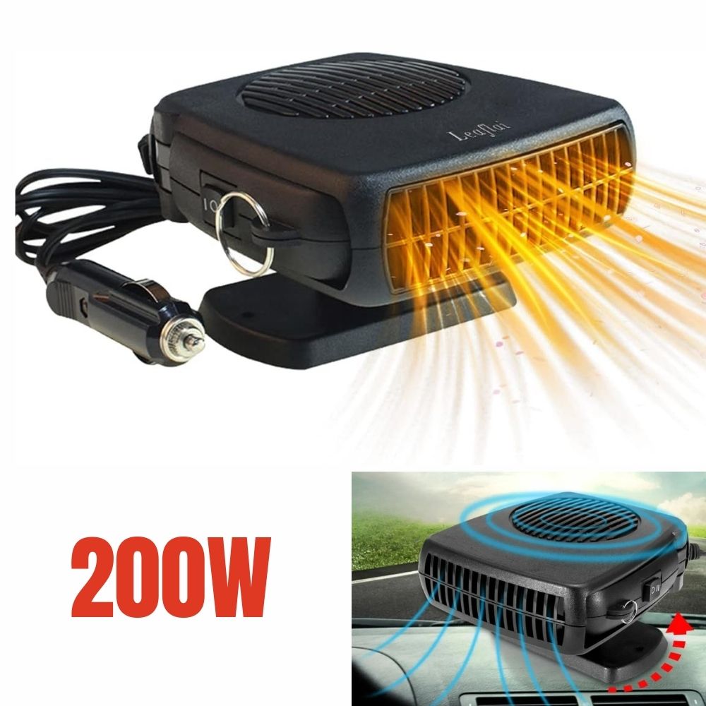 Avelena | TurboHeat | 12V Autoheizung – 150W/300W Keramischer Heizlüfter, Tragbarer Auto-Frostschutz & Wärmer