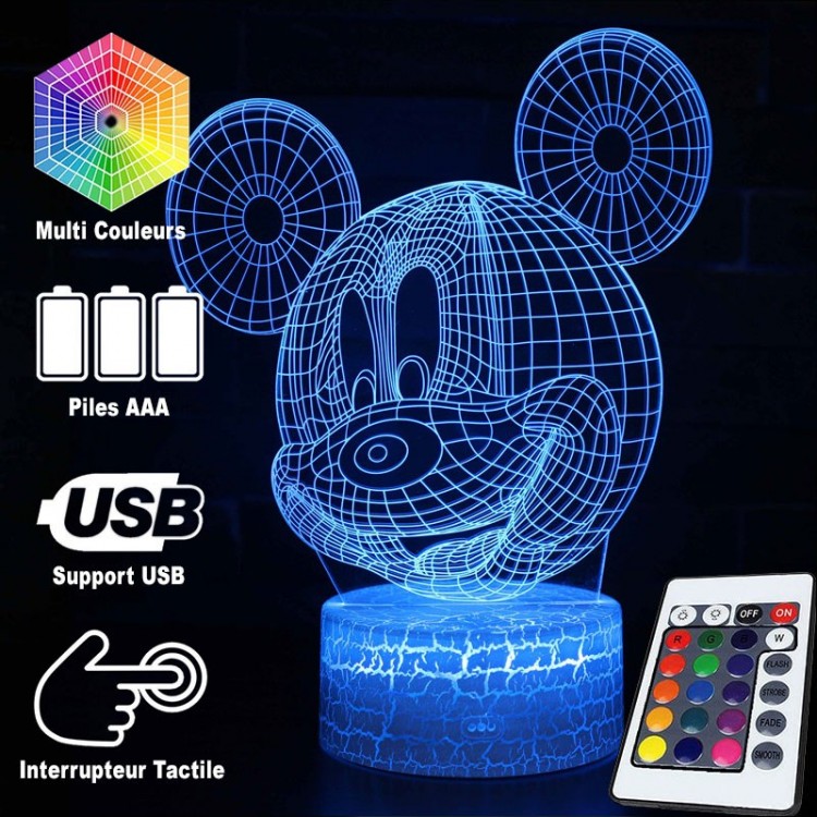 Avelena | 3D Lampe Kopf von Mickey