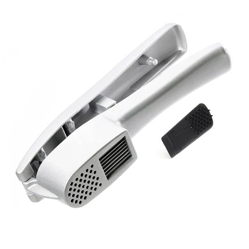 Avelena | Multifunktionales Aluminium Knoblauchpressen-Set mit Silikonrohr-Roller