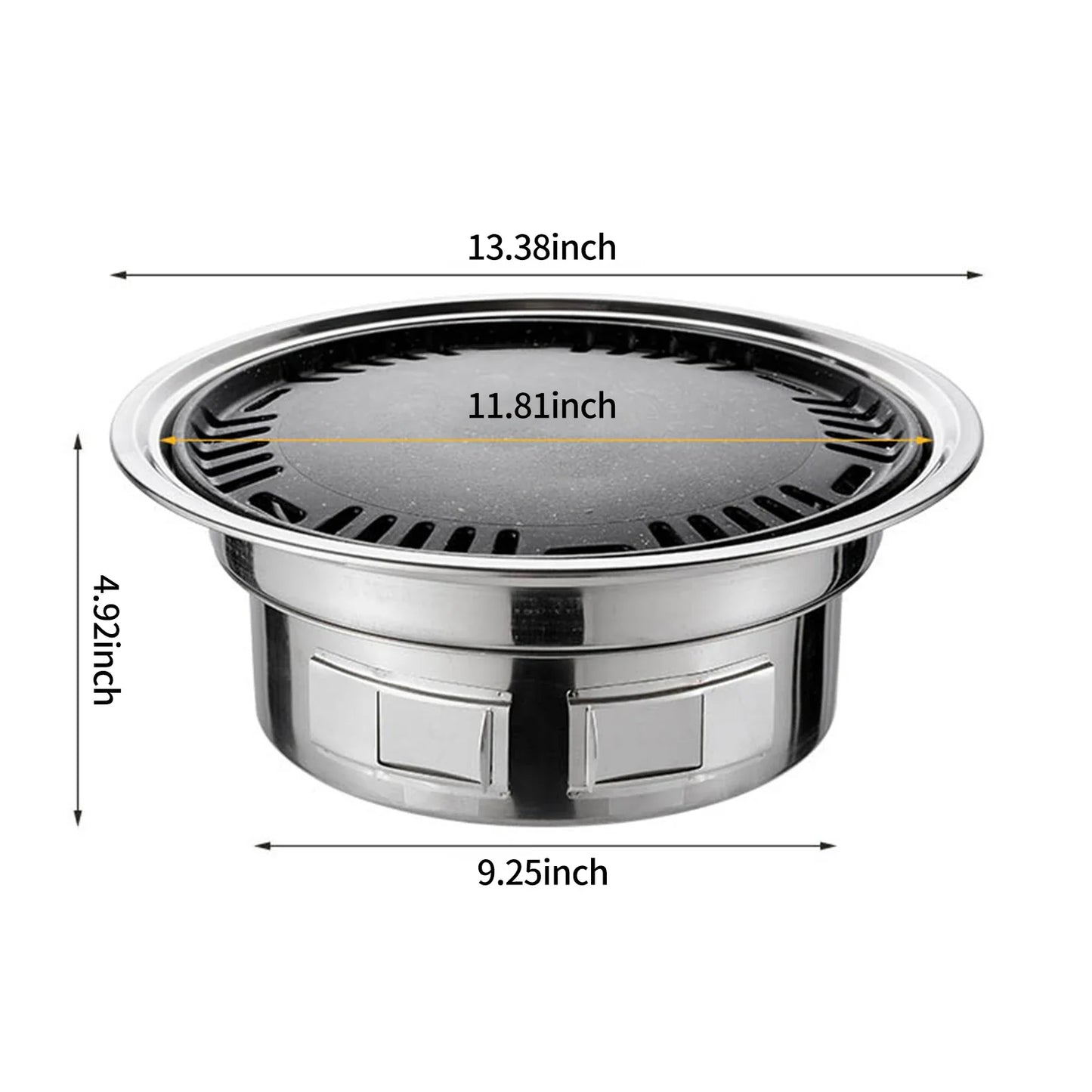 Avelena | Multifunktionaler Gusseisen Edelstahl Holzkohle BBQ Smoker Grill