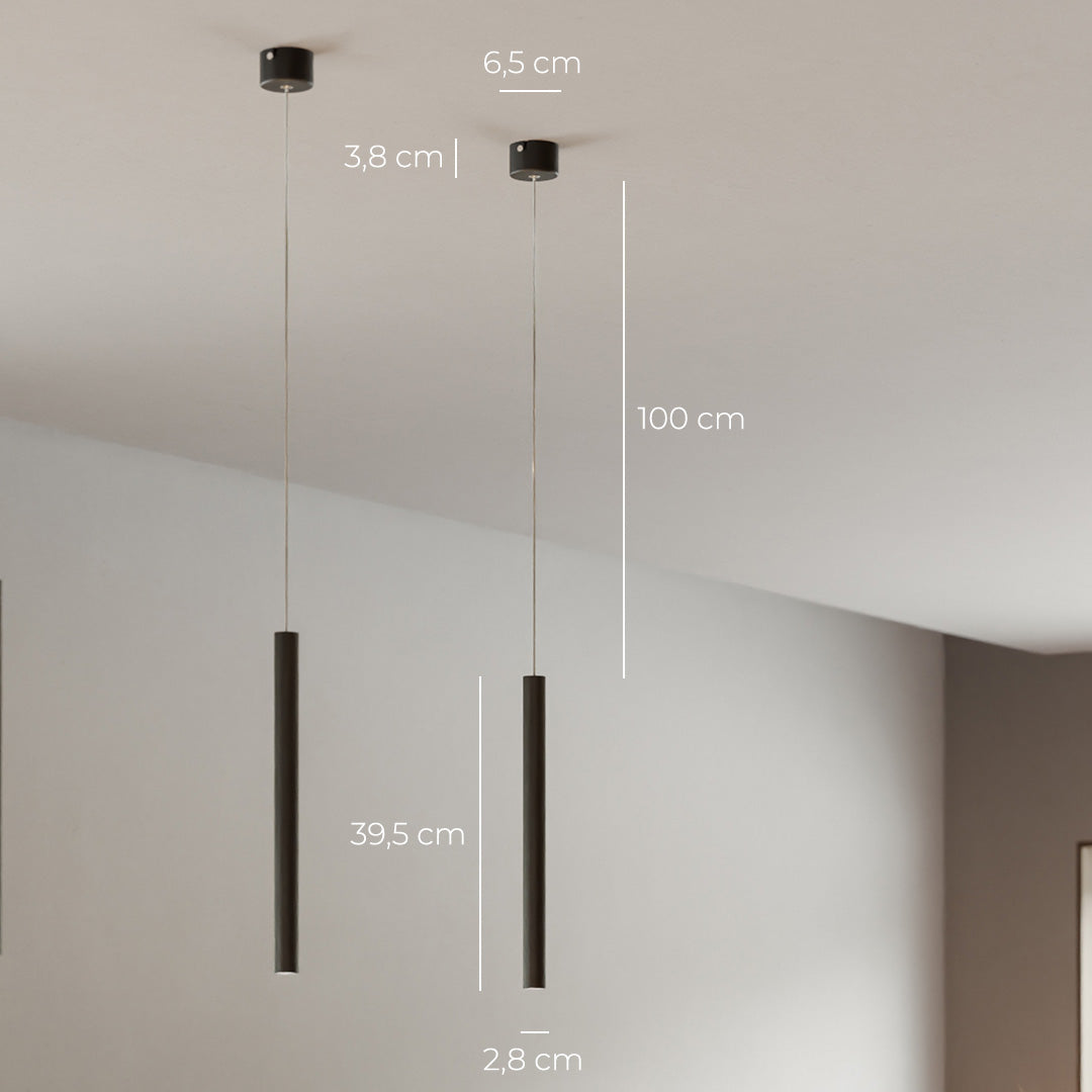 Avelena | RayAura Minimalistische LED Pendelleuchte | Modernes Design | Elegante Deckenlampe für Wohnzimmer & Büro