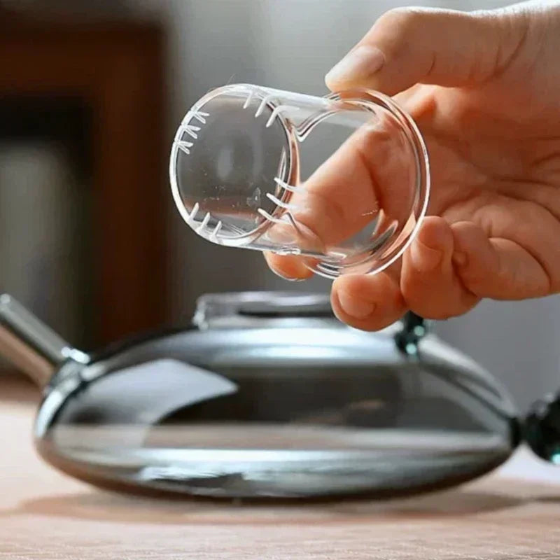 Avelena | Nordic Style Hitzebeständiger Glas-Teekessel mit Infuser Teekannen-Set