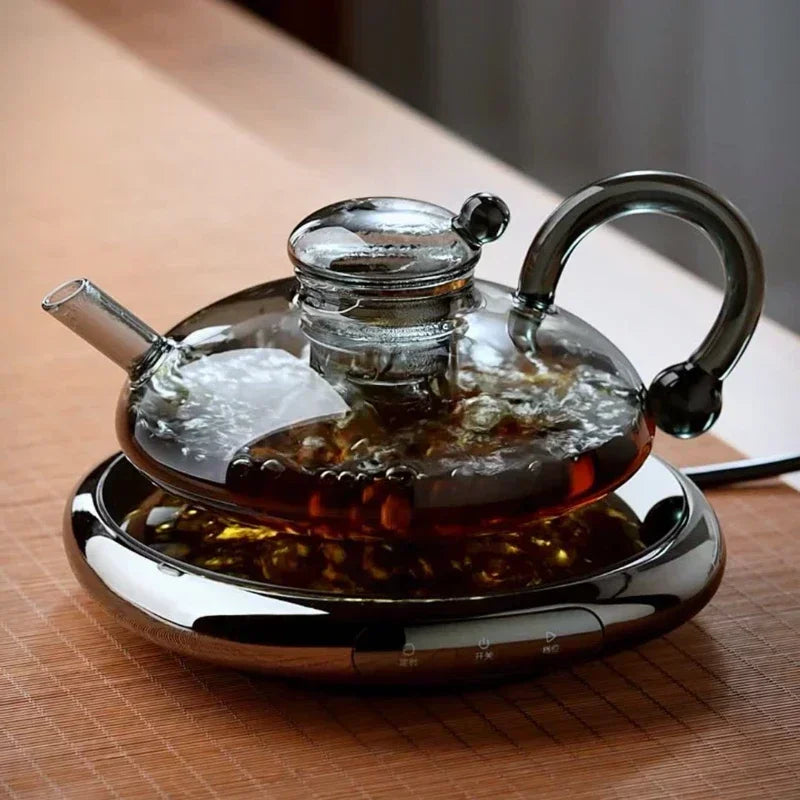 Avelena | Nordic Style Hitzebeständiger Glas-Teekessel mit Infuser Teekannen-Set