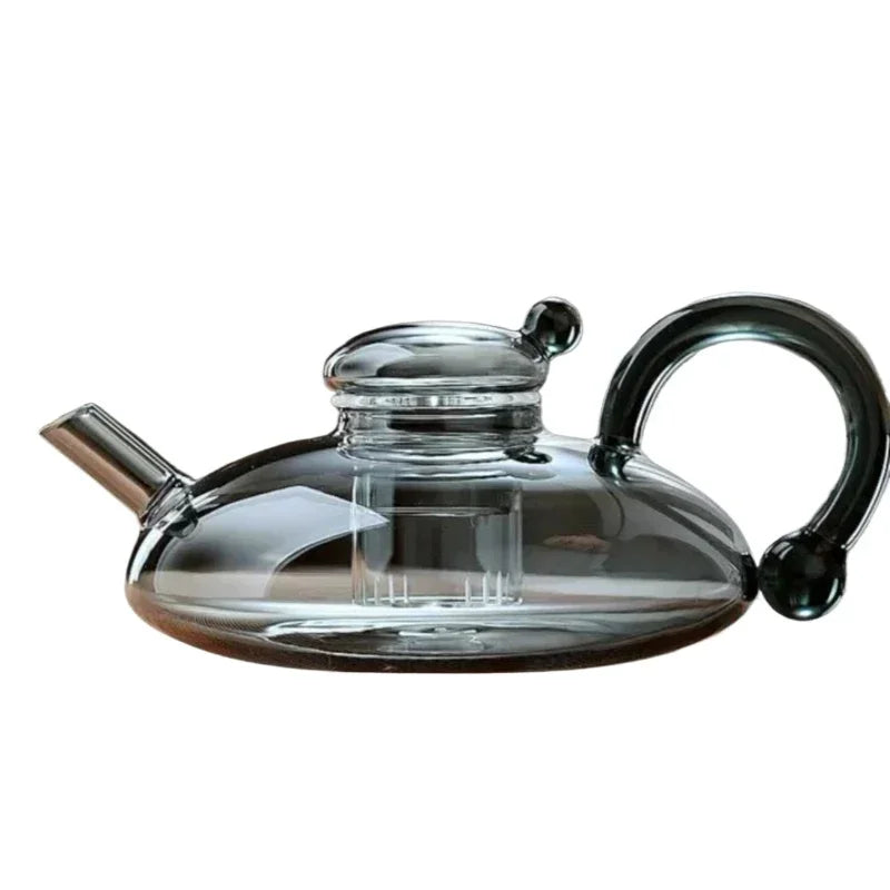 Avelena | Nordic Style Hitzebeständiger Glas-Teekessel mit Infuser Teekannen-Set